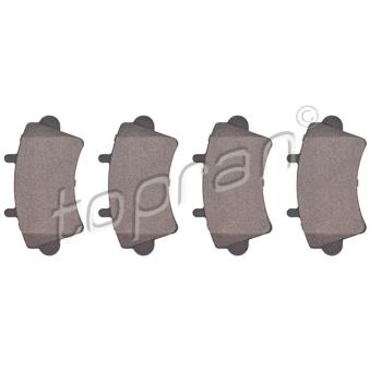 Jeu de 4 plaquettes de frein avant TOPRAN OEM 7701207339