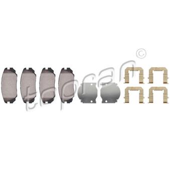 Jeu de 4 plaquettes de frein avant TOPRAN OEM 22959105