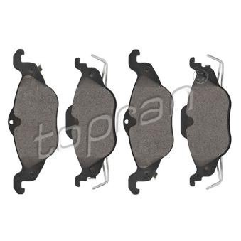 Jeu de 4 plaquettes de frein avant TOPRAN OEM 93188726