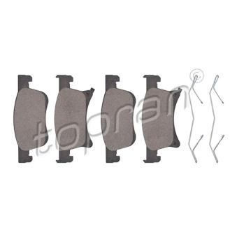Jeu de 4 plaquettes de frein avant TOPRAN OEM 95517029