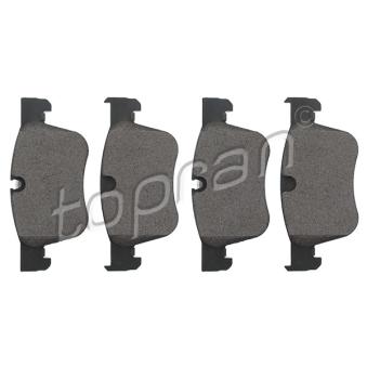 Jeu de 4 plaquettes de frein avant TOPRAN OEM 1636925480