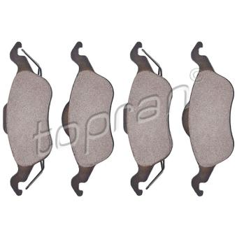 Jeu de 4 plaquettes de frein avant TOPRAN OEM 1763301