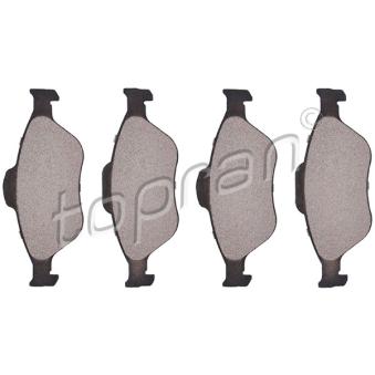 Jeu de 4 plaquettes de frein avant TOPRAN OEM DDY23328ZA9C Jeu de 4 plaquettes de frein avant TOPRAN OEM DDY23328ZA9C