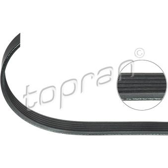 Courroie trapézoïdale à nervures TOPRAN 302 093 pour MERCEDES-BENZ CLASSE C C 220 BlueTEC / d - 163cv
