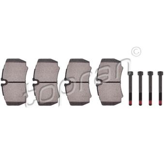 Jeu de 4 plaquettes de frein arrière TOPRAN OEM 1718023