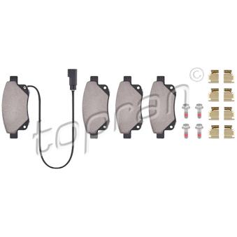 Jeu de 4 plaquettes de frein arrière TOPRAN OEM 6C112M008AD