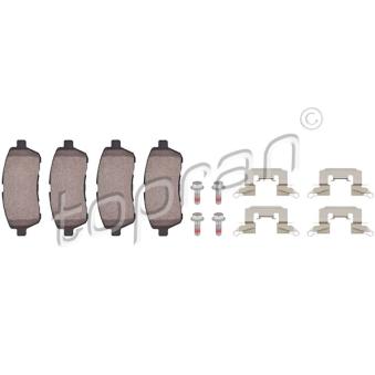 Jeu de 4 plaquettes de frein avant TOPRAN OEM 1550219