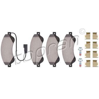 Jeu de 4 plaquettes de frein avant TOPRAN OEM 1433954