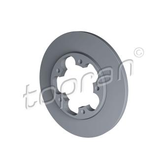 Jeu de 2 disques de frein arrière TOPRAN OEM 1815599