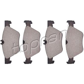 Jeu de 4 plaquettes de frein avant TOPRAN OEM A0044200320