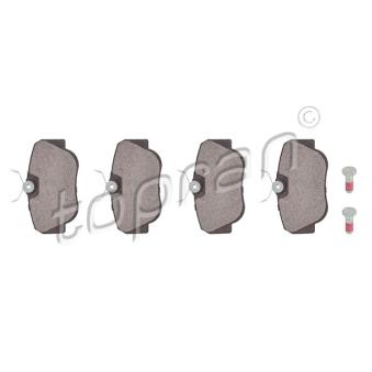 Jeu de 4 plaquettes de frein avant TOPRAN OEM A0004209120