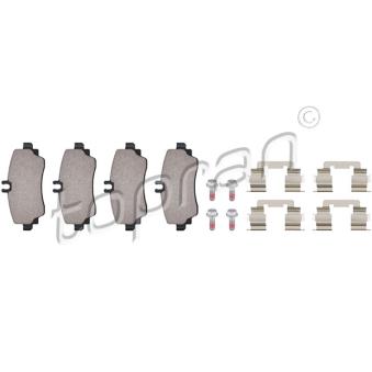 Jeu de 4 plaquettes de frein avant TOPRAN OEM A1684201320