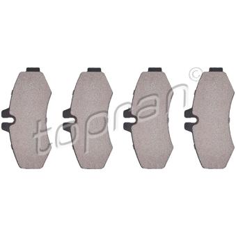 Jeu de 4 plaquettes de frein avant TOPRAN OEM 0034200120 Jeu de 4 plaquettes de frein avant TOPRAN OEM 0034200120