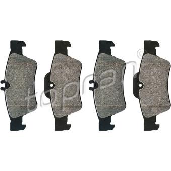 Jeu de 4 plaquettes de frein arrière TOPRAN OEM A0054207920