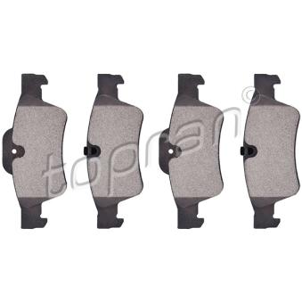 Jeu de 4 plaquettes de frein arrière TOPRAN OEM A1644201520