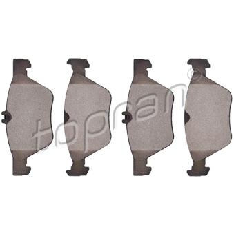 Jeu de 4 plaquettes de frein avant TOPRAN OEM A0044200720