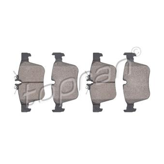 Jeu de 4 plaquettes de frein arrière TOPRAN OEM A0084201420