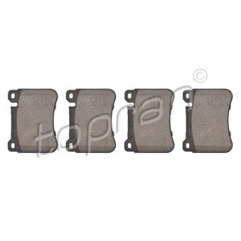 Jeu de 4 plaquettes de frein avant TOPRAN OEM A0044205120