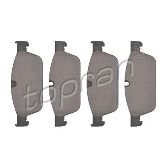 Jeu de 4 plaquettes de frein avant TOPRAN OEM 0064203620
