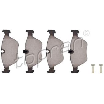 Jeu de 4 plaquettes de frein avant TOPRAN OEM 6761277