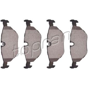 Jeu de 4 plaquettes de frein arrière TOPRAN OEM 34211158221