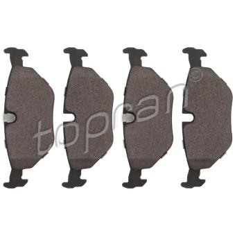 Jeu de 4 plaquettes de frein arrière TOPRAN OEM 6761281