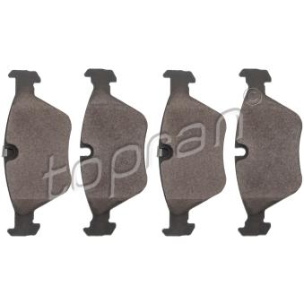 Jeu de 4 plaquettes de frein avant TOPRAN OEM 34116750148