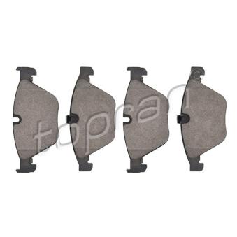 Jeu de 4 plaquettes de frein avant TOPRAN OEM 34116767580
