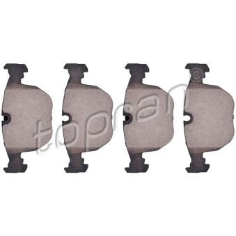 Jeu de 4 plaquettes de frein avant TOPRAN OEM 34111163307