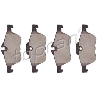 Jeu de 4 plaquettes de frein avant TOPRAN OEM 34116770332