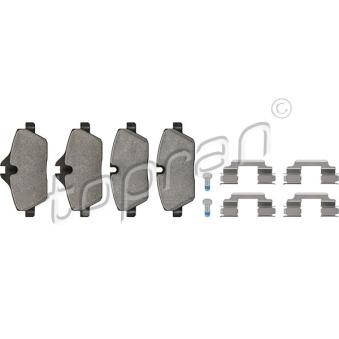 Jeu de 4 plaquettes de frein avant TOPRAN OEM 34116860016