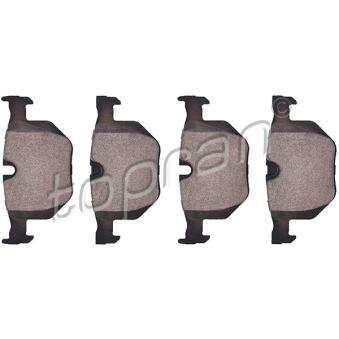 Jeu de 4 plaquettes de frein arrière TOPRAN OEM 6763043