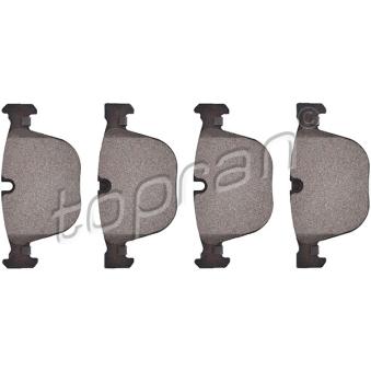 Jeu de 4 plaquettes de frein arrière TOPRAN OEM 34216768471