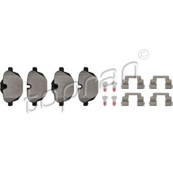 Jeu de 4 plaquettes de frein arrière TOPRAN OEM 6861543