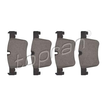 Jeu de 4 plaquettes de frein avant TOPRAN OEM 34116798978