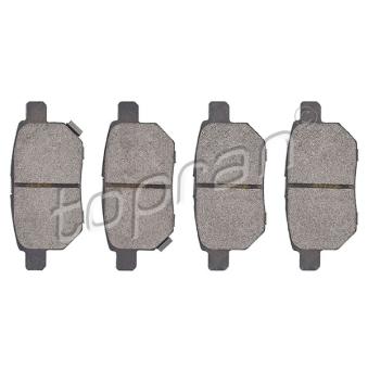 Jeu de 4 plaquettes de frein arrière TOPRAN OEM 0446612130