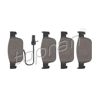 Jeu de 4 plaquettes de frein avant TOPRAN OEM 8W0698151K