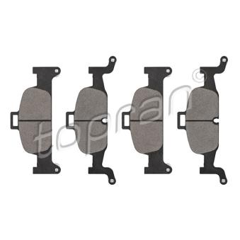 Jeu de 4 plaquettes de frein avant TOPRAN OEM 8W0698151M
