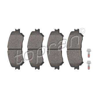 Jeu de 4 plaquettes de frein avant TOPRAN OEM 410606124R