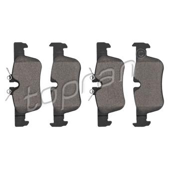 Jeu de 4 plaquettes de frein arrière TOPRAN OEM 34216859917 Jeu de 4 plaquettes de frein arrière TOPRAN OEM 34216859917