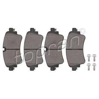 Jeu de 4 plaquettes de frein arrière TOPRAN OEM 8W0698451R