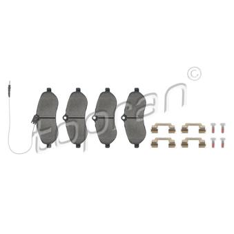 Jeu de 4 plaquettes de frein avant TOPRAN OEM 4254A1 Jeu de 4 plaquettes de frein avant TOPRAN OEM 4254A1