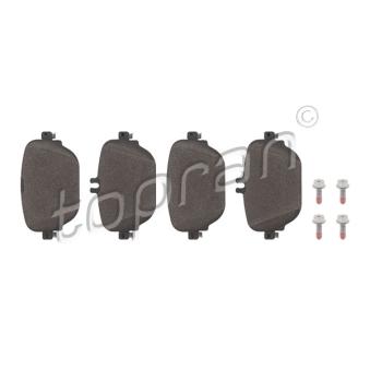 Jeu de 4 plaquettes de frein arrière TOPRAN OEM A0004206500