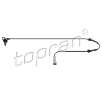 Capteur, vitesse de roue arrière gauche TOPRAN OEM 8200457357