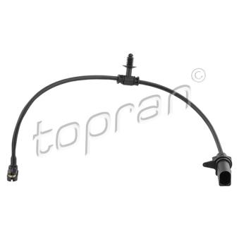 Détecteur de l'usure des plaquettes de frein arrière droit TOPRAN [638 953]