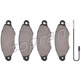 Jeu de 4 plaquettes de frein avant TOPRAN OEM 4106000QAG