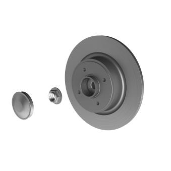 Jeu de 2 disques de frein arrière TOPRAN OEM 7701206328