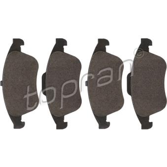 Jeu de 4 plaquettes de frein avant TOPRAN OEM 410605055R