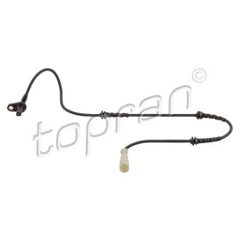 Capteur, vitesse de roue arrière gauche TOPRAN OEM 8200254681