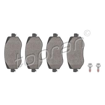 Jeu de 4 plaquettes de frein avant TOPRAN OEM 410603407R